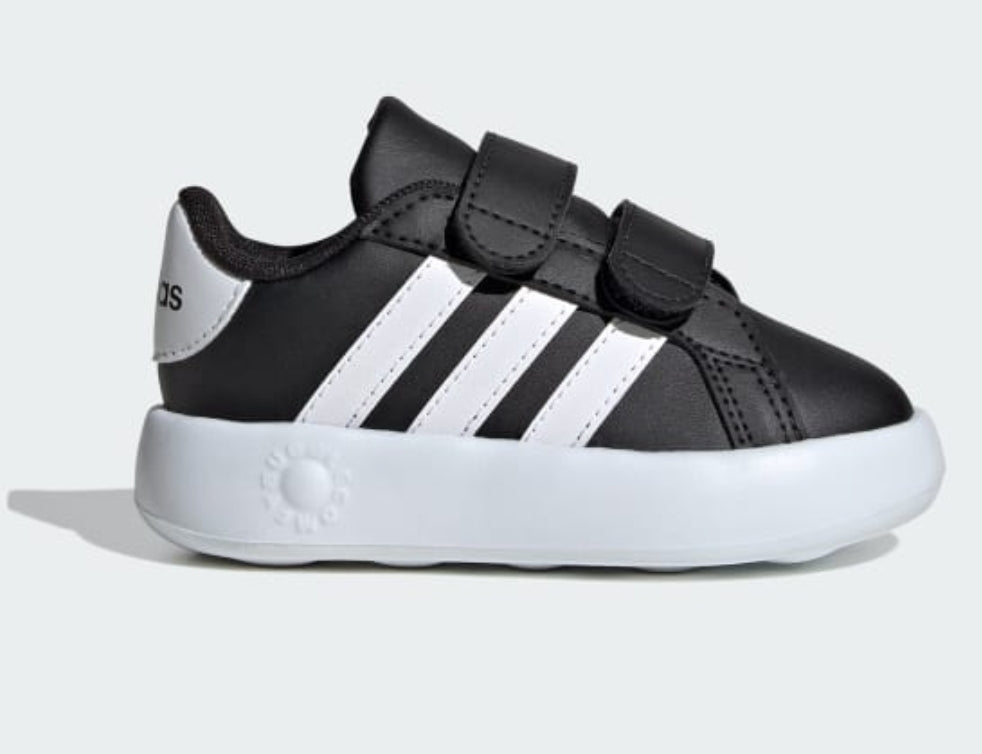 Tenis Adidas Grand Court Base 2.0 Negro Blanco Bebe Matchpoint Sport