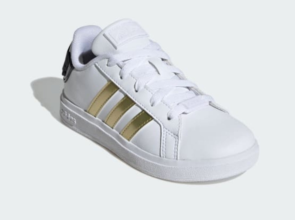 Tenis Adidas Star Wars Grand Court 2.0 Blanco/Dorado Niños